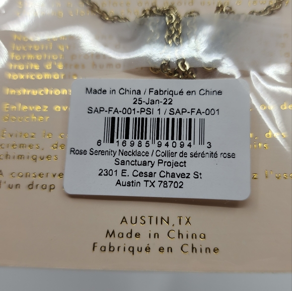 Sanctuary Project Rose Gold Quartz  Necklace NEW - Picture 4 of 4